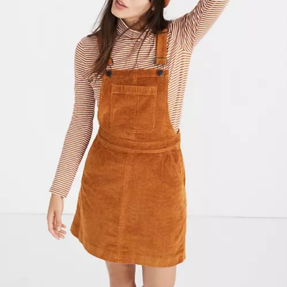 ISO Madewell Corduroy Overall Dress XS - Picture 1 of 2